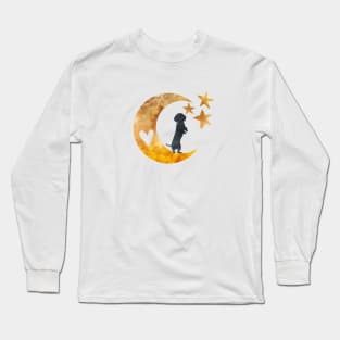 Dachshund Art Silhouette Long Sleeve T-Shirt